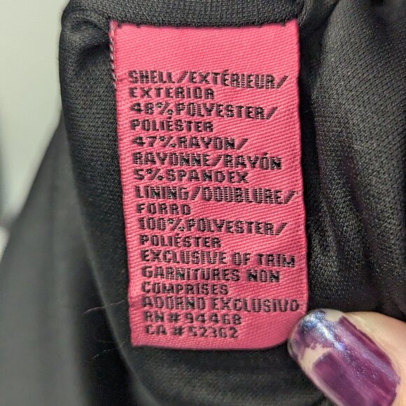 Betsy Johnson Pencil Dress Size 4 Grey Black Floral EUC - Picture 6 of 7